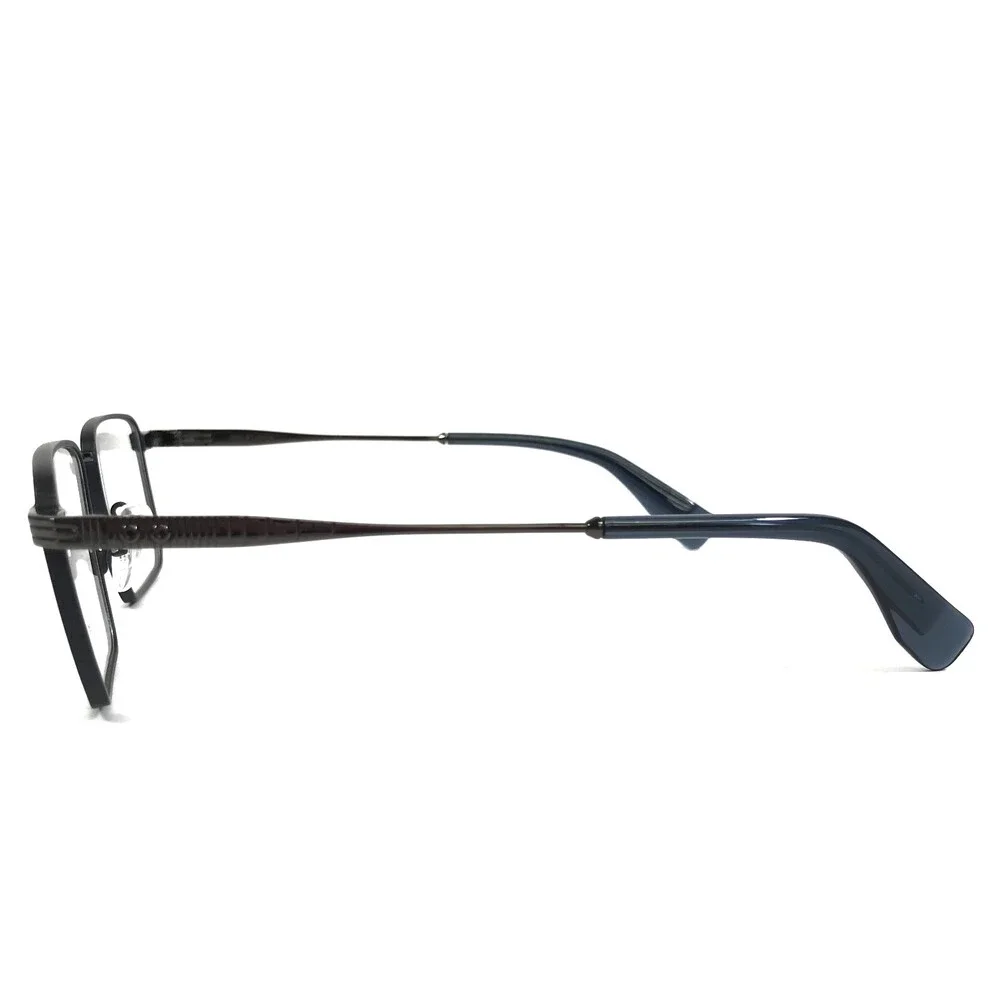 Gigi Studios Eyeglasses Frames TURING 6953/3 Black Gray Gunmetal 55-19-150
